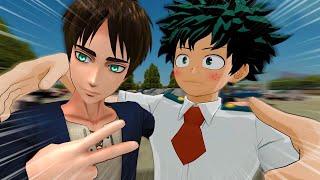 Deku Shows Eren And The Scouts His Titan AOT VR