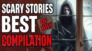 2+ Hours of Black Screen Horror Stories With Ambient Rain Sound Effects  Best of July Compilation