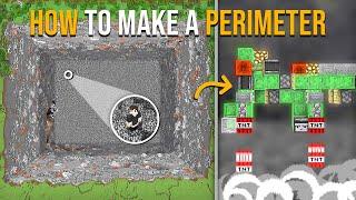 Minecraft How To Make a Perimeter Tutorial - TNT Flying Machine - Easy & Fast