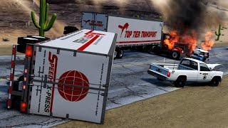 Road Train Accidents 6  BeamNG.drive