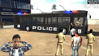 SECRET POLICE ‍️ BUS IN INDIAN BIKE DRIVING 3D - #gta5 #gaming #viralvideo