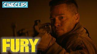 Setting The Trap For Nazi Troops  Fury  CineClips  With Captions