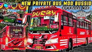 New PRIVATE BUS Mod RELEASED For BUS SIMULATOR INDONESIA  DOWNLOAD MOD  New Bus Mod #bussidmods