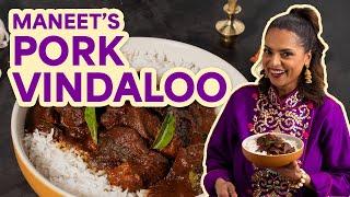 How to Make Maneet Chauhans Pork Vindaloo  Maneets Eats  Food Network