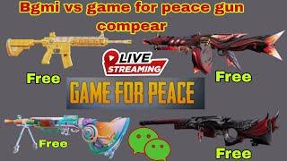 Game for peace VS Bgmi gun compear WECHAT loginqq login QRcodescen#gameforpeace#bgmiupcomingdate#