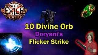 3.21 Budget Doryanis Flicker Strike Low Investment  Path of Exile Crucible