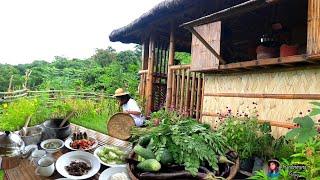 Simple Filipino breakfast in the farm