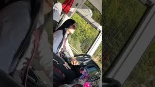 pakistani girl bus driver turk #bus #professionaldriver #pakistanigirl #travel #truck