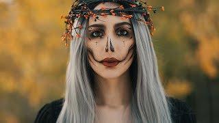Halloween Queen Makeup ft. Musegetes Ombré Silver Synthetic Lace Front Wig
