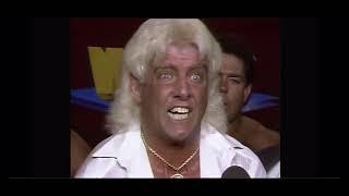 Ric Flair goes NUTS on Ole Anderson  World Championship Wrestling  March 27th 1987