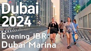 Dubai 4K JBR Amazing Dubai Marina Walking Tour 