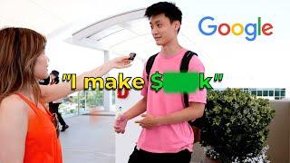 I asked Google employees how much MONEY they make & how to get HIRED