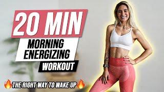 20 Minute Powerful Morning Workout- Quick Fit Fun Energizing Home Exercises