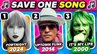 SAVE ONE SONG PER YEAR  TOP Songs 2024 - 2000  Music Quiz