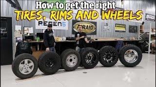 Understanding how to pick out the right size Tires Rims and wheels