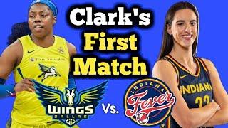 Caitlin Clarks First Game Indiana Fever Vs. Dallas Wings  WNBA Preseason