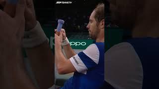 Richard Gasquet Speedy & Satisfying Racket Re-Grip  #Shorts