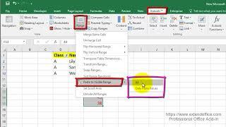How To Paste Values To VisibleFiltered Cells Only In Excel?