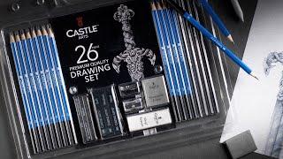 Castle Arts UK  26 Piece Drawing and Sketching Pencil Set