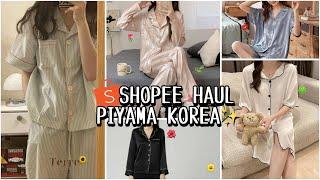 SHOPEE HAUL PIYAMA KOREA MURAH SUPER GEMESS  WAJIB BORONG