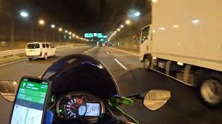 4K Kawasaki ZX-25R  Shinjuku Japan  TRICKSTAR Exhaust