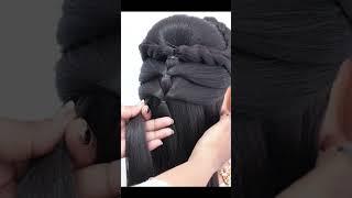 Different Stylish Hairstyle - Long Hair Ponytail Hairstyle For Girls #ponytail #new #wedding #girl