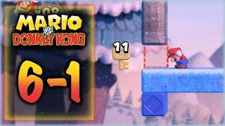 Mario vs Donkey Kong - Level 6-1 - All Presents Gifts - Slippery Summit