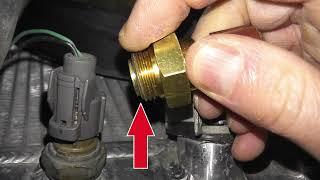 Coolant Fan Switch Testing WITHOUT Removing From The Vehicle  How To Bypass Radiator Fan Switch