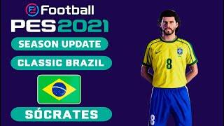 SÓCRATES face+stats Classic Brazil How to create in PES 2021