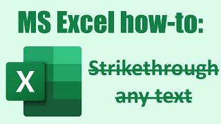 Excel strikethrough how to strikethrough or cross out text in Microsoft Excel