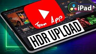 HDR Upload to YouTube from the YouTube App