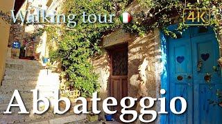 Abbateggio Abruzzo Italy【Walking Tour】History in Subtitles - 4K