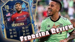 FIFA 23  FERREIRA TEAM OF THE SEASON PLAYER REVIEW  WHY IS HE SO CHEAP? 