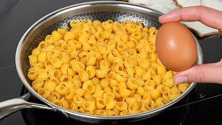 Just pour the eggs over the pasta A quick and incredibly tasty recipe