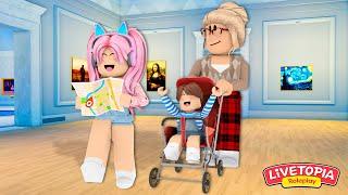 VOVÓ LEVOU OS NETOS AO MUSEU Family Roleplay Livetopia- ROBLOX