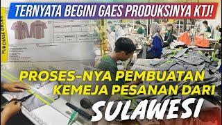 PABRIK KONVEKSI‼️ Proses Pembuatan Kemeja di Pabrik Konveksi Tambang  Pesanan dari Sulawesi