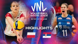  POL vs.  SRB - Highlights  Week 2  Womens VNL 2024