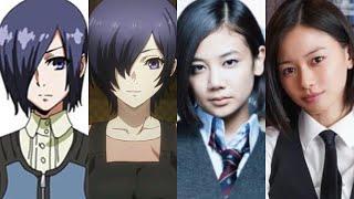 Evolution of Touka Kirishima in Anime & Live Action 2014 - 2019