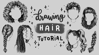 How To Draw Hair  Tutorial