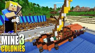 Der HAFENBAU mit Pier SCHIFFEN Fischerei & mehr Minecraft MineColonies 3 #08