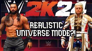 HOW TO MAKE A REALISTIC UNIVERSE MODE IN WWE 2K24