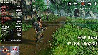 GHOST OF TSUSHIMA - RYZEN 5 5500U - 16GB RAM - VEGA 7 - FSR 3