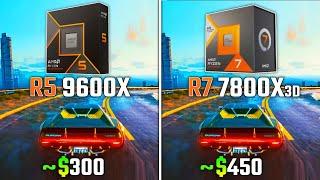 RYZEN 5 9600X vs RYZEN 7 7800X3D  Test in 6 Games