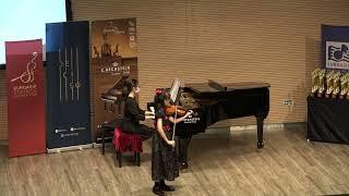 Anna Ruth Oh Hui Hann  Age 11 to 12 Division  Second Prize  Euroasia Strings Competition 2022