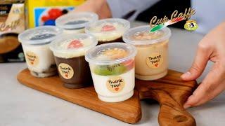 4 Rasa Puding Cup Sutra Lembut bgt Ide Jualan Kekinian dari Agarista  Cup Caffe