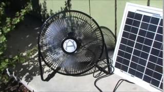 Solar Fan - Solar Powered Plug and Play Fan