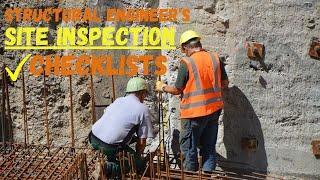 Structural Engineers Checklists to Site Inspection  Checklists To Consider During Site Inspection