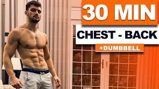 30 MIN Perfect Chest & Back Workout  Maximum Gain - Day 4  velikaans