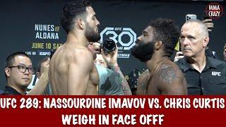 UFC 289 Nassourdine Imavov vs. Chris Curtis Weigh in Face Off