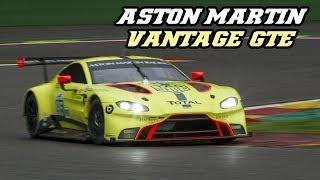 Aston Martin Vantage GTE - V8 Turbo sounds Spa test 2018